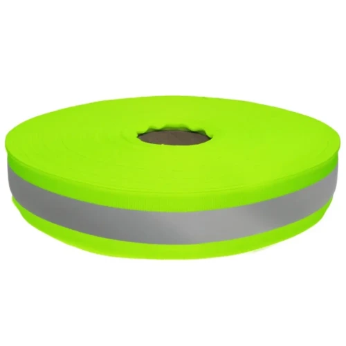 Taśma Odblaskowa 30mm Zielona Odblask 15mm 5 metrów