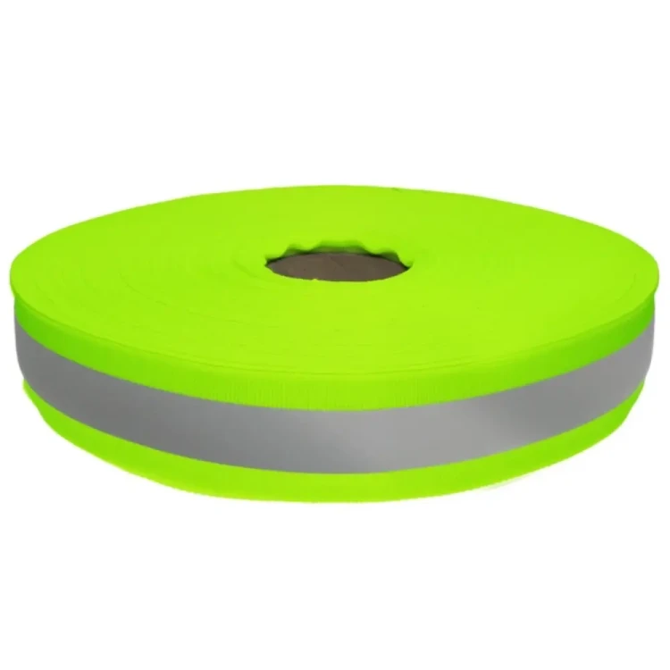Taśma Odblaskowa 30mm Zielona Odblask 15mm 5 metrów