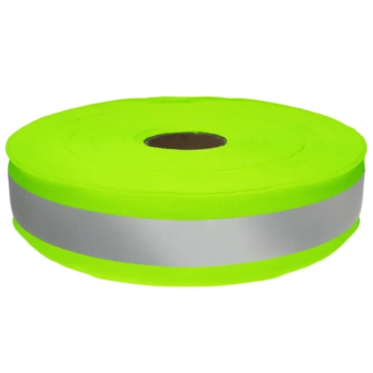 tasma odblaskowa 40mm zielona.webp