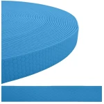Taśma na Smycze Obroże Kantary 16mm PCV wodoodporna Hexa NIEBIESKA plaster miodu