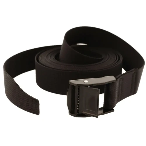 Pas Mocujący 25mm x 150cm Klamra Samozacisk Czarna 250kg Taśma POLIAMIDOWA