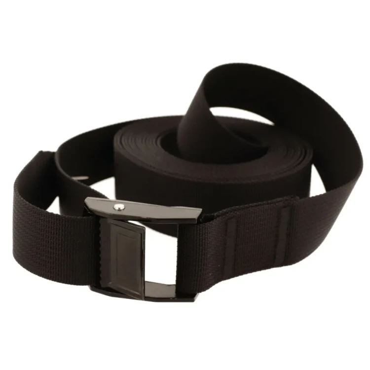 Pas Mocujący 25mm x 150cm Klamra Samozacisk Czarna 250kg Taśma POLIAMIDOWA