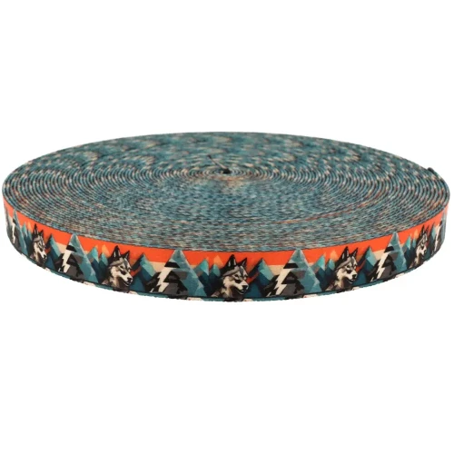 tasma nosna 25mm nadruk sublimacja wilk.webp