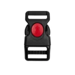 Klamra plastikowa 20mm Czarno Czerwona Blokada 5szt 