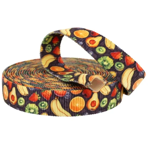 Taśma Rurowa 25mm z Grafiką OWOCE Sublimacja Taśma Tunelowa