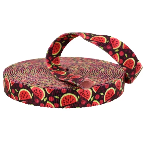Taśma Rurowa 25mm z Grafiką ARBUZY Sublimacja Taśma Tunelowa