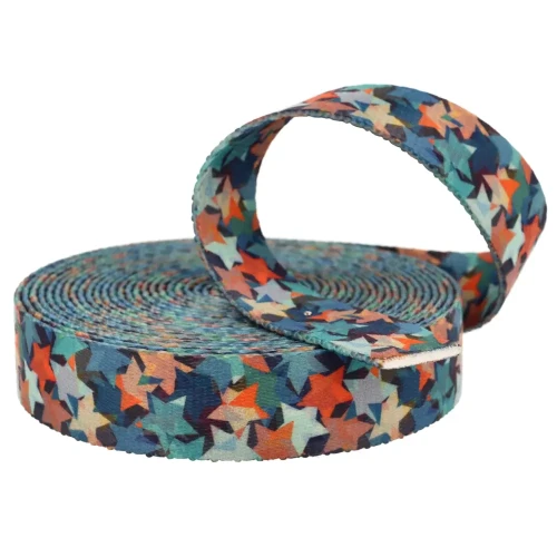 Taśma Nośna 25mm z Nadrukiem Sublimacyja GWIAZDKI