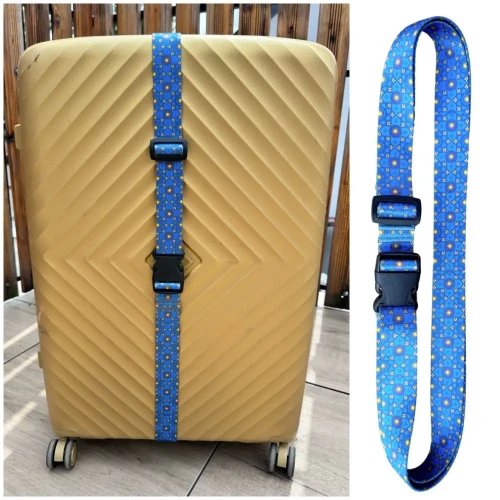 Pas Zabezpieczający BAGAŻ Walizka z Grafiką NIEBO 200cm Zepnij
