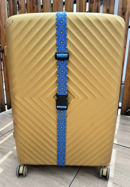 Pas Zabezpieczający BAGAŻ Walizka z Grafiką NIEBO 200cm Zepnij