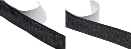 Taśma Rzepowa CZARNA rzep samoprzylepny 25mm Krążek 25mb