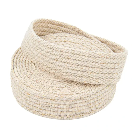 Taśma Bawełniana 25mm BEŻ Parciana Pasek Smycz