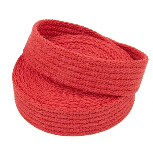 Taśma Bawełniana 25mm Czerwona Parciana Pasek Smycz