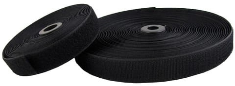 Taśma Rzepowa 16mm Haczyk i Plusz Komplet Czarna 25mb