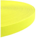 Taśma na Smycze Obroże Kantary 20mm PCV wodoodporna Hexa Neon Żółty