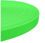 Taśma na Smycze Obroże Kantary 20mm PCV wodoodporna Hexa Neon Zielony