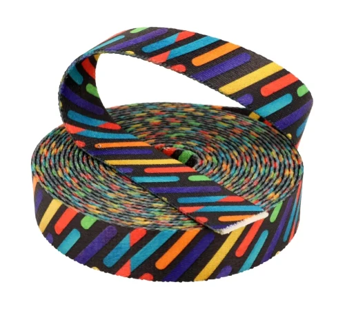 Taśma Nośna 25mm z Nadrukiem Sublimacyjnym LABIRYNT