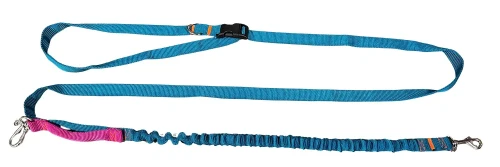 Smycz dla Psa z Amortyzator Regulacja Skracana z Rączką 280cm TURKUS AMOhand Zepnij