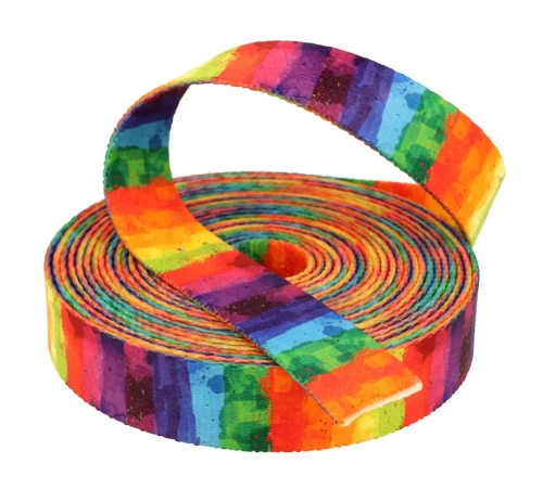 Taśma Nośna 15mm z Nadrukiem Sublimacyjnym TĘCZA  4mb