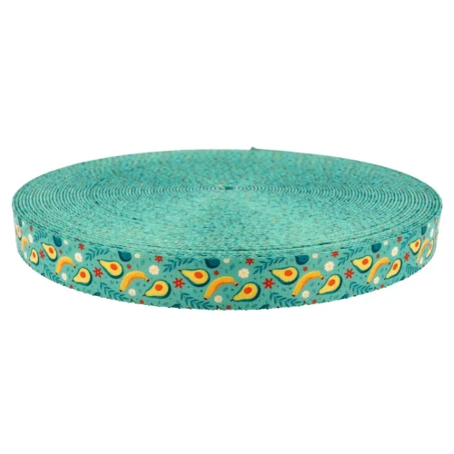 Taśma Nośna 20mm z Grafiką BANANY Sublimacja naDruk Smycz Obroża