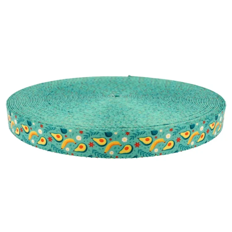 Taśma Nośna 20mm z Grafiką BANANY Sublimacja naDruk Smycz Obroża