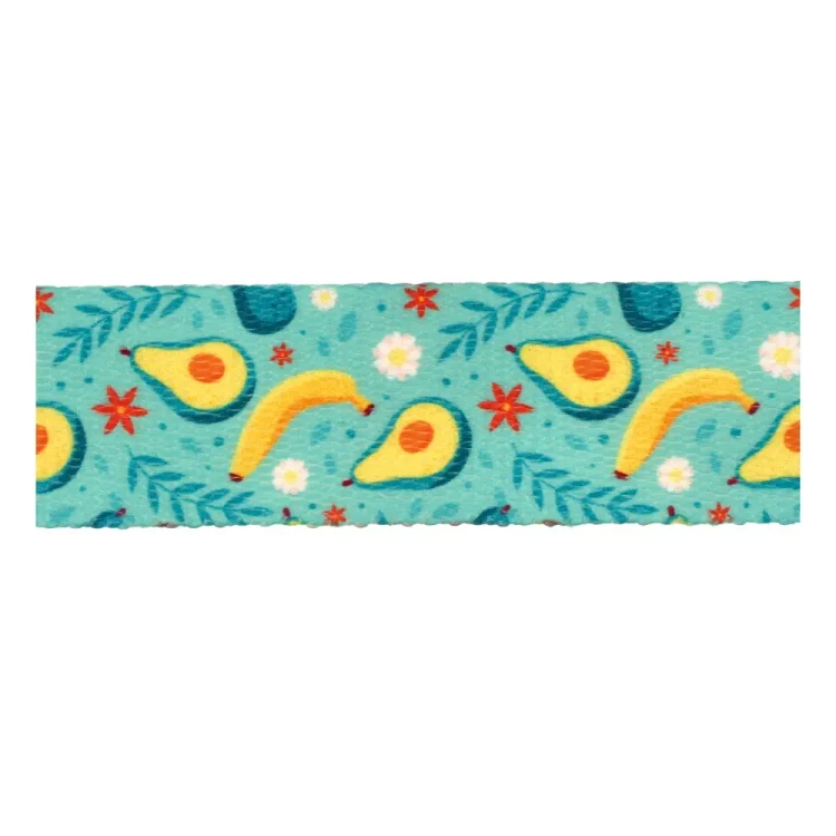 Taśma Nośna 20mm z Grafiką BANANY Sublimacja naDruk Smycz Obroża