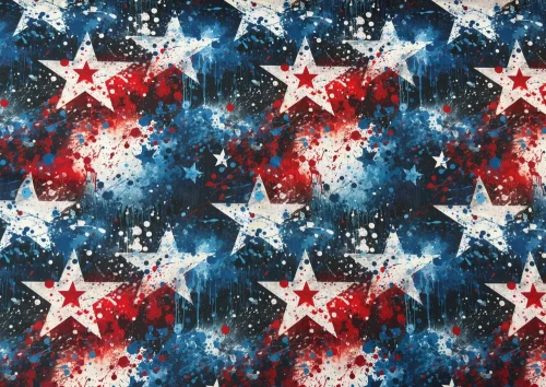 Tkanina OXFORD z Nadrukiem Wodoodporna Sublimacja 70cm x 100cm GWIAZDY