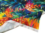 Tkanina OXFORD z Nadrukiem Wodoodporna Sublimacja 70cm x 100cm ANANAS