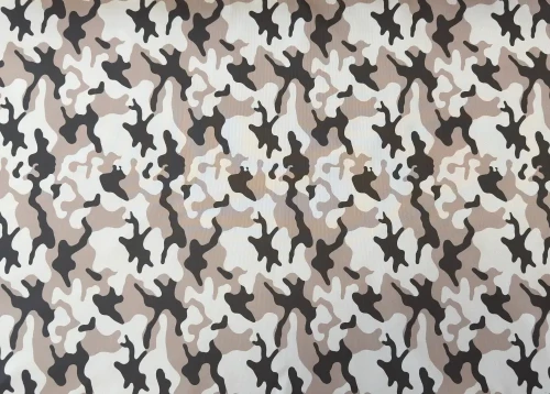 Tkanina OXFORD z Nadrukiem Wodoodporna Sublimacja 70cm x 100cm MORO JASNE