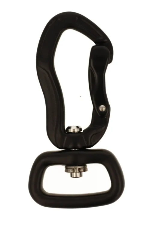 Karabinek Aluminiowy 400kg 25mm czarny.webp