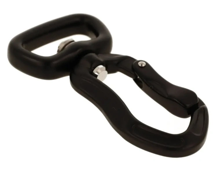 Karabinek Aluminiowy 400kg 25mm czarny 4.webp