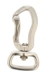 Karabinek Aluminiowy 25mm SREBRNY Zapięcie 400kg Karabińczyk do Smyczy 