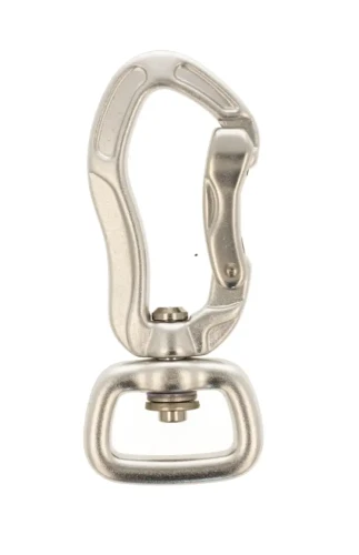 Karabinek Aluminiowy 20mm SREBRNY Zapięcie 400kg Karabińczyk do Smyczy