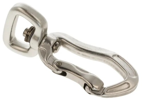 Karabinek Aluminiowy 20mm SREBRNY Zapięcie 400kg Karabińczyk do Smyczy