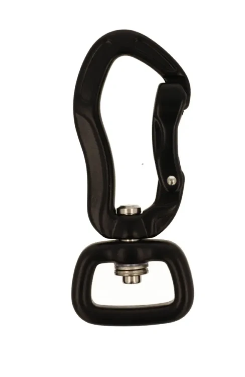 Karabinek Aluminiowy 400kg 20mm czarny.webp