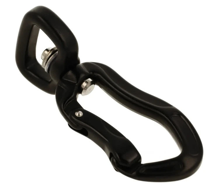 Karabinek Aluminiowy 400kg 20mm czarny 3.webp