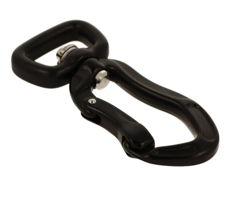 Karabinek Aluminiowy 400kg 20mm czarny 2.webp