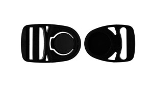 Klamra plastikowa 20mm Obrotowa Czarna 10szt
