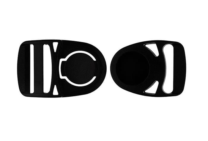 Klamra plastikowa 25mm Obrotowa Czarna 10szt