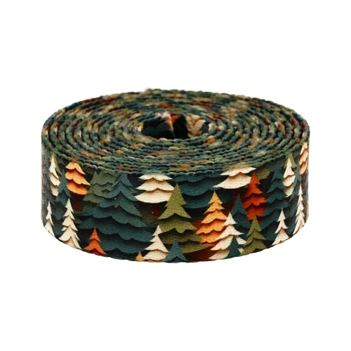 Taśma Nośna z Nadrukiem Sublimacja Jesienny Las 48mb