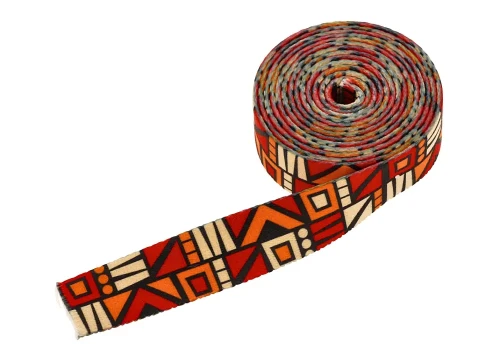 Taśma Nośna z Nadrukiem Sublimacja Red Etno 48mb