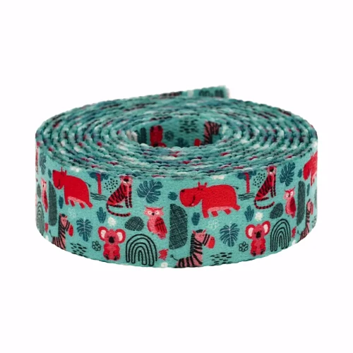 Taśma Nośna z Nadrukiem Sublimacja Jungle Friends 48mb