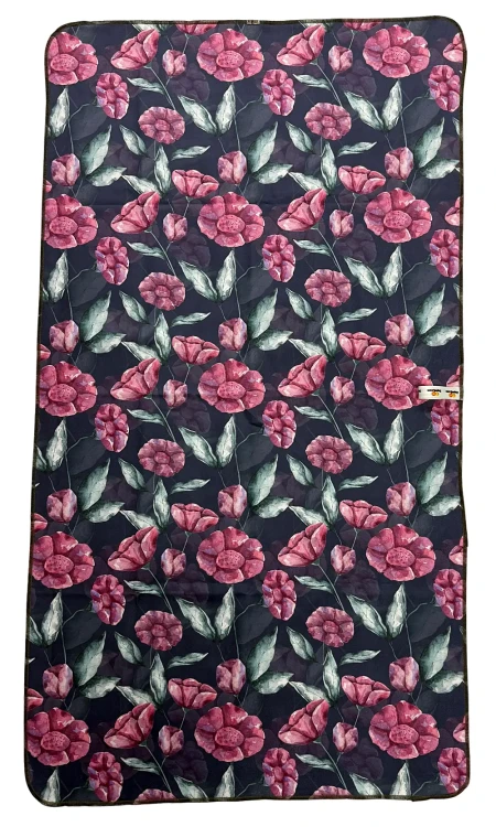 Ręcznik z MikroFibry szybkoschnący 50 x 100 cm KWIATY Zepnij Made in Poland