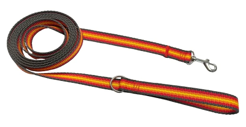 Smycz dla psa klasyczna spacerowa Solidna Wygodna Grafit Czerwona Pomarańcz