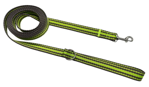 Smycz dla psa klasyczna spacerowa Solidna Wygodna Grafitowo Zielona