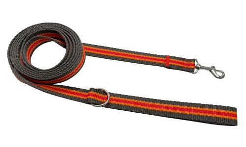 Smycz dla psa klasyczna spacerowa Solidna Wygodna Grafit Pomarańcz Czerwona
