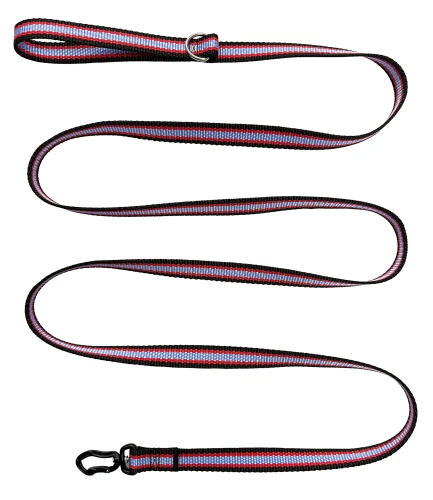 Smycz dla psa klasyczna spacerowa 400kg Czarno Czerwono Niebieska