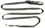 Smycz dla Psa z Amortyzatorem 380cm KHAKI Regulowana HandsFree Made in Poland