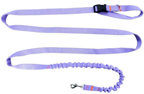 Smycz dla Psa z Amortyzatorem 380cm WRZOS Regulowana HandsFree Made in Poland