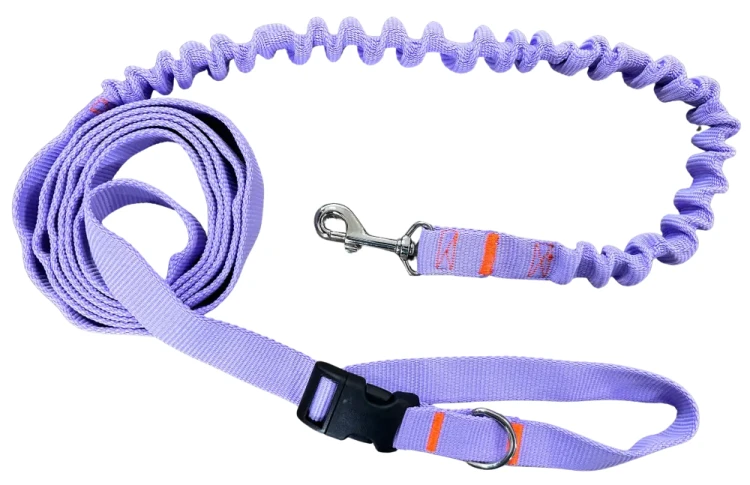 Smycz dla Psa z Amortyzatorem 380cm WRZOS Regulowana HandsFree Made in Poland