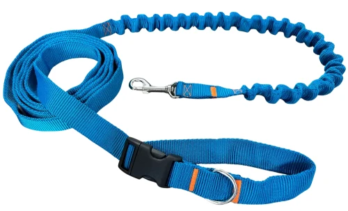 Smycz dla Psa z Amortyzatorem 480cm TURKUS Regulowana HandsFree Made in Poland